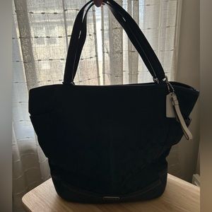 Vintage black Coach tote bag